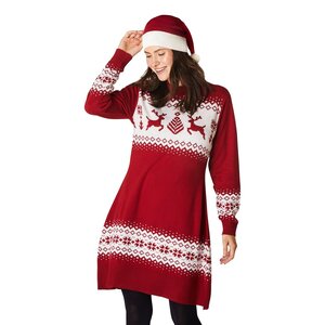 Kjole med julemønster